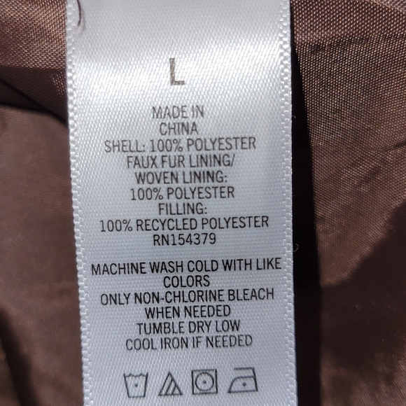 Aeropostale Remixed Down Cropped Puffer Coat Size Large - Picture 10 of 10